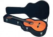 Rockcase RC10608 B/SB фигурный кейс для классической гитары, деревянная основа, черный tolex