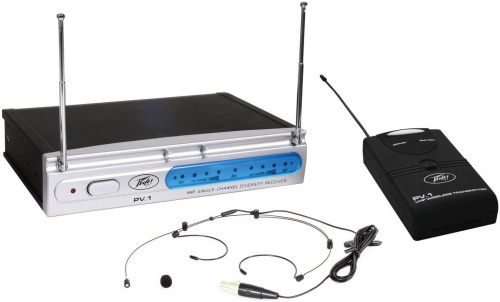 Peavey PV-1 V1 BHS 203.400MHZ Одноканальная радиосистема VHF-диапазона, головной микрофон в к