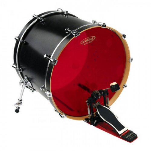 EVANS BD22HR 22' HYD RED двухслойный пластик для бас-барабана, красный фото 2