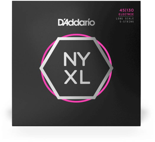 D'Addario NYXL45130 струны для бас-гитары, Long Scale, Reg Light, 45-130 фото 3
