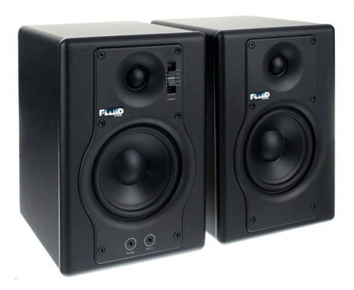 Fluid Audio F4 пара мониторов, двухполосные, 30 Вт RMS, с балансным/небалансным подключением фото 9
