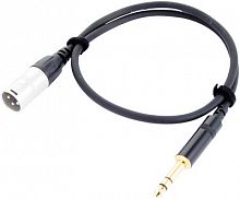 Cordial CFM 0,6 MV инструментальный кабель XLR male/джек стерео 6,3 мм, 0,6 м, черный
