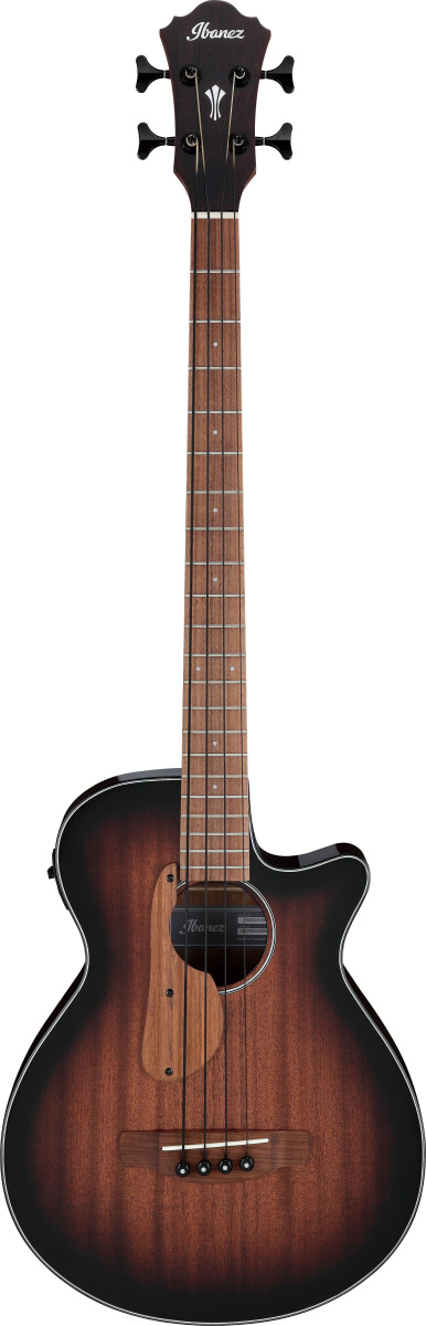 IBANEZ AEGB24E-MHS электроакустическая бас-гитара, топ сапеле, корпус ...