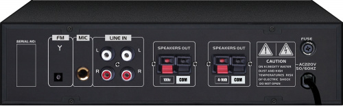 Xline T-80 Радиоузел с поддержкой USB и SD карт цифровой FM Bluetooth выходная мощность: 80 Вт фото 2