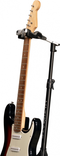 Ultimate GS-1000 Pro гитарная стойка с поддержкой грифа и самозакрывающимся держателем грифа (высота 838 - 1156 мм), алюминий, 1,6 кг фото 3