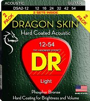 DR DSA-2/12 DRAGON SKIN струны для акустической гитары 12 54