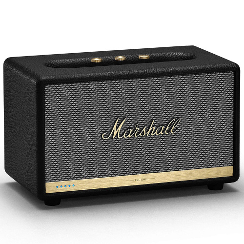 MARSHALL ACTON BT II BLACK компактная акустическая система с Bluetooth и Wi-Fi цвет чёрный.