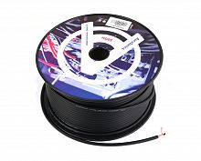 AuraSonics IC124CB инструментальный кабель 6мм, черный, бухта 100м, до 50 В