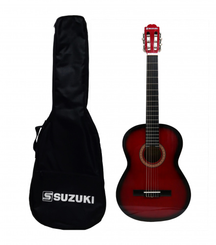 Suzuki SCG-2S+4/4RSB кл.гитара размер 4/4, нейлоновые струны, чехол в комплекте/анкер/кр.санберст