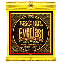 Ernie Ball 2556 струны для акуст.гитары Everlast 80/20 Bronze Medium Light (12-16-24w-32-44-54)