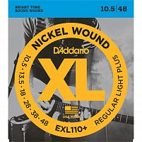 D'Addario EXL110 + струны для эл .гит Light Plus, никель, 10,5-48