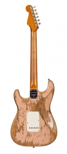 FENDER 60/63 Stratocaster Super Heavy Relic электрогитара Custom Shop, цвет Dirty Shell Pink фото 2