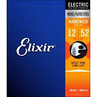 Elixir 12152 NanoWeb струны для электрогитары Heavy 12-52