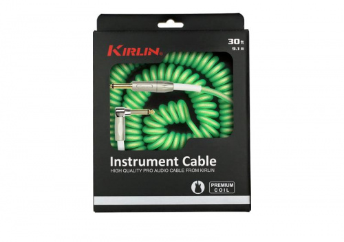 Kirlin IMK-202PFGL 9.1M GRF кабель инструментальный витой Разъемы: 1/4" прямой моноджек 1/4" уг фото 2