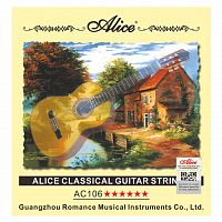 Alice AC106-N Струны для классической гитары, Normal tension, нейлон