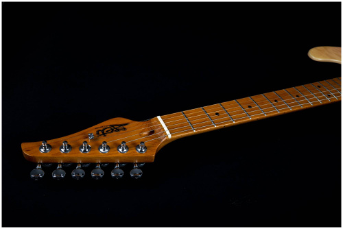 JET JT-450 QTPK электрогитара, Telecaster, корпус липа, топ тигровый клен, цвет PK фото 9