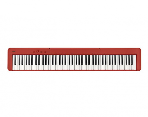 Casio CDP-S160RD цифровое фортепиано, 88 клавиш, 64 полифония, 10 тембров, вес 10,5 кг