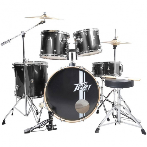 Peavey PV 5PC Drum Set Black Барабанная установка (бас-барабан, три тома, малый барабан, каркас, п
