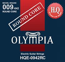Olympia HQE0942RC струны для эл.гитары Round Core (9-11-16-24w-32-42)