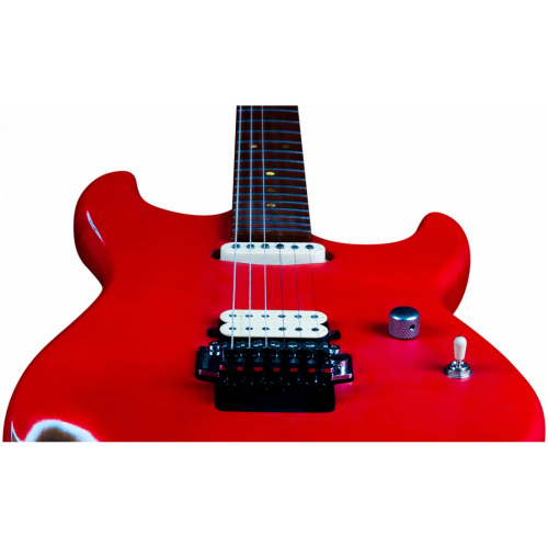 JET JS-850 Relic FR электрогитара, Stratocaster, корпус ольха, 22 лада, HS, цвет Relic FR, красный фото 14