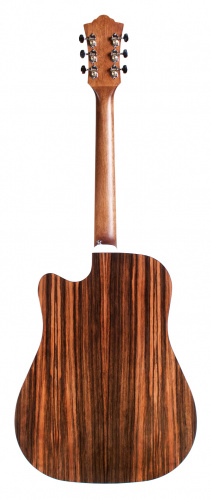 GUILD D-260CE Deluxe, гитара электроакустическая, форма корпуса - дредноут, цвет - натуральный, верхняя дека - массив ели, корпу фото 3