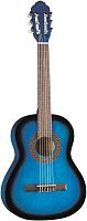EKO CS-5 Blue Burst классическая гитара 3 4, топ агатис, корпус липа, цвет синий санберст