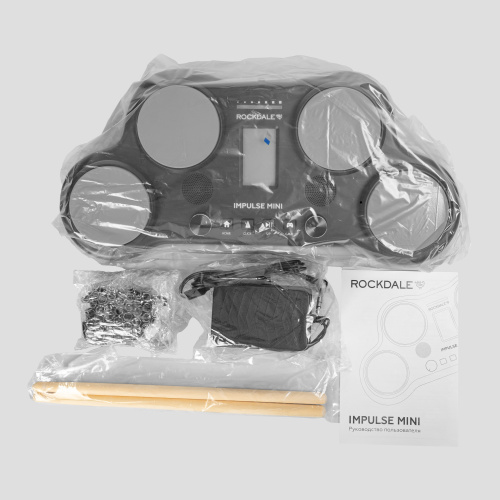 ROCKDALE Impulse Mini Black портативная электронная ударная установка, цвет черный фото 10