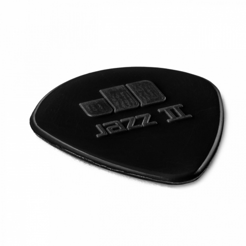 Dunlop Nylon Jazz II 47R2S 24Pack медиаторы, полукруглый кончик, толщина 1.18 мм, черные, 24 шт. фото 2