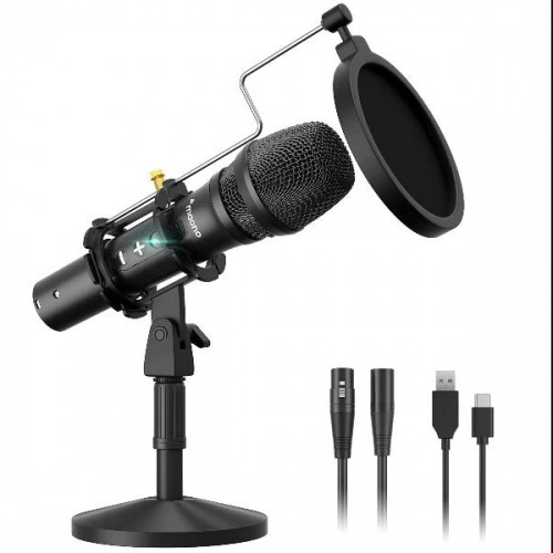 Maono AU-HD300T микрофон студийный, динамический кардиоидный. Держатель, подставка, поп-фильтр фото 2