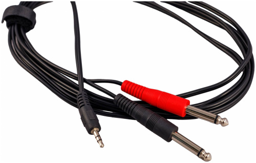 Stands&Cables YC-001-3 кабель распаянный Jack 3,5мм стерео 2xJack 6.3 мм. моно, длина 3 м. фото 2
