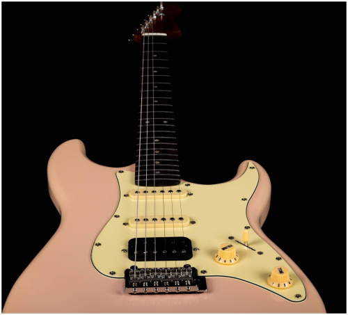 JET JS-400 PK R электрогитара,Stratocaster, корпус липа, 22 лада, HSS, tremolo, цвет PK фото 7