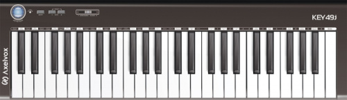 Axelvox KEY49j Black динамическая MIDI клавиатура USB, 49 клавиш, цвет черный фото 3