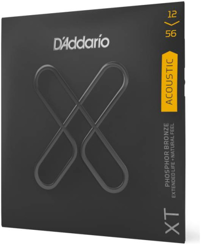 D'Addario XTAPB1256 струны для акустической гитары, фосфор/бронза,12-56, с покрытием