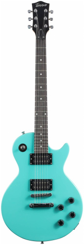 TERRIS TLP-039 LB электрогитара Les Paul, HH, 2V2T, цвет морской волны