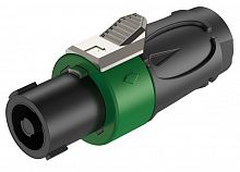 ROXTONE RS4F-S-GN Разъем кабельный типа speakon, 4-х контактный, "female", цвет: Черно-зеленый.