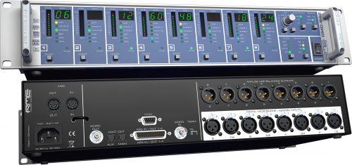 RME DMC-842 8 канальный интерфейс для цифровыйх микрофонов, управляемый с пульта ДУ, AES42, 19", 2U