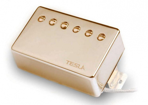 Tesla OPUS-4/GD/NE Neck. Звукосниматель, хамбакер, золотая крышка