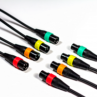 Zoom XLR-4C/CP набор из четырех микрофонных кабелей с цветными кольцами