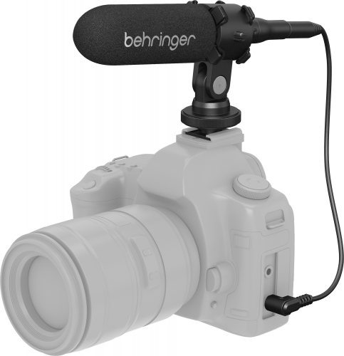 Behringer VIDEO MIC накамерный конденсаторный микрофон, со съемным держателем и башмаком, подходит для смартфонов, 40-16000 Гц, разъем 3,5 TRRS фото 3