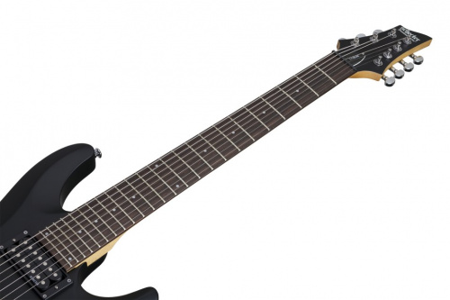 Schecter C-7 Deluxe SWHT Гитара электрическая семиструнная, крепление грифа: на болтах, материал кор фото 8