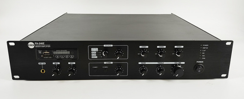 CMX Audio FA-240Z Микшер усилитель, 3 зоны с отдельным контролем громкости, 240ватт, встроенный Mp3 плеер USB и SD, FM тюнер Bl фото 3