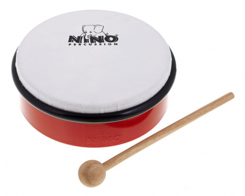 MEINL NINO4R ручной барабан 6' с колотушкой красный, мембрана пластик