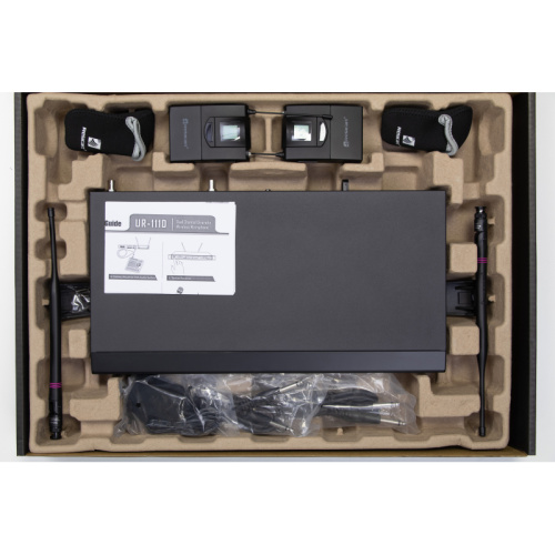 Relacart UR-111DMT 2-х канальный приемник UR-111D + два поясных передатчика ET-60 + 2 петл. микр фото 10