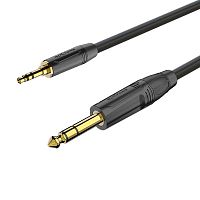 ROXTONE GPTC120/0,3 Аудио-кабель, 5,5mm (2x022mm2), 3,5mm stereo Jack -6,3mm stereo Jack, 0,3м