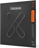D'ADDARIO XTAPB1047 SET ACOUS XT PHOS BRZ X-LIGHT струны с покрытием XT для акустической гитары, 10-47