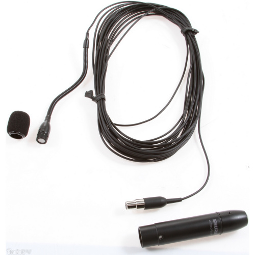 SHURE MX202B/C миниатюрный театрально-хоровой кардиоидный микрофон на гибком креплении (10см) c шнуром 9м. фото 2