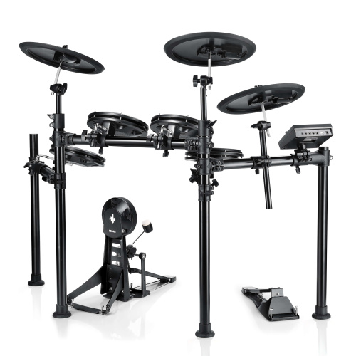 DONNER DED-200P Electric Drum Set 5 Drums 3 Cymbals электронная ударная установка (5 пэдов барабанов, 3 пэда тарелок, стул для б фото 2