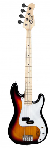 ROCKDALE SPB-204M-SB бас-гитара типа пресижн, цвет санбёрст, гриф - клён, накладка грифа - клён, звукосниматель - Precision, хромированная фурнитура