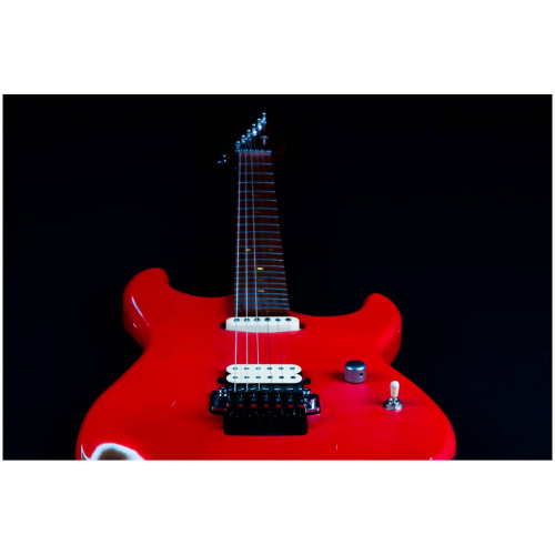 JET JS-850 Relic FR электрогитара, Stratocaster, корпус ольха, 22 лада, HS, цвет Relic FR, красный фото 5