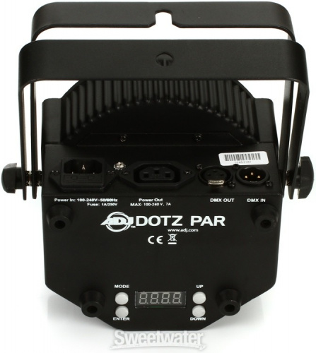 American DJ Dotz Par Мощный, тонкий и низкопрофильный прожектор Par с одним светодиодом TRI (3-в-1) фото 2